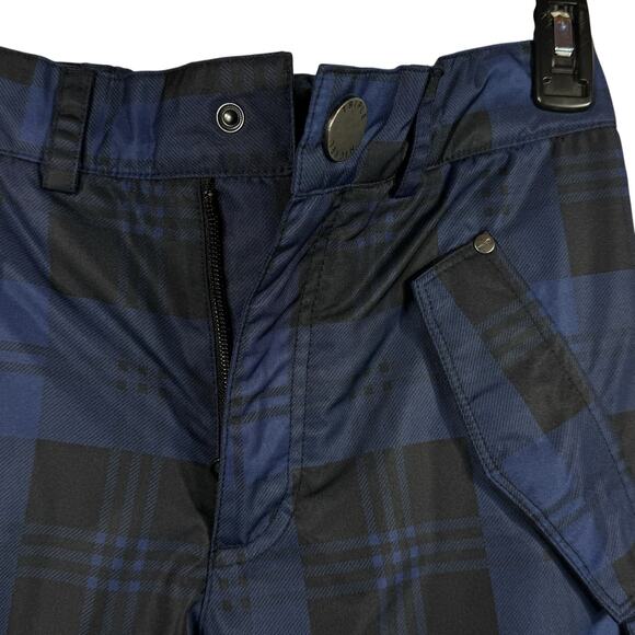 Triple Nickel 555 Youth SZ 12 Ski Pants Plaid Snowboard Insulated Zip Pockets - Picture 4 of 10
